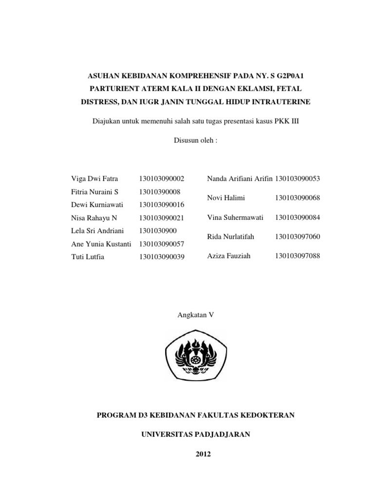 Asuhan Kebidanan Komprehensif Pada Ny
