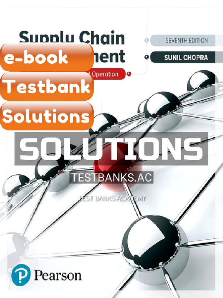 Supply Chain Management Strategy Planning and Operation 7th Edition by ...