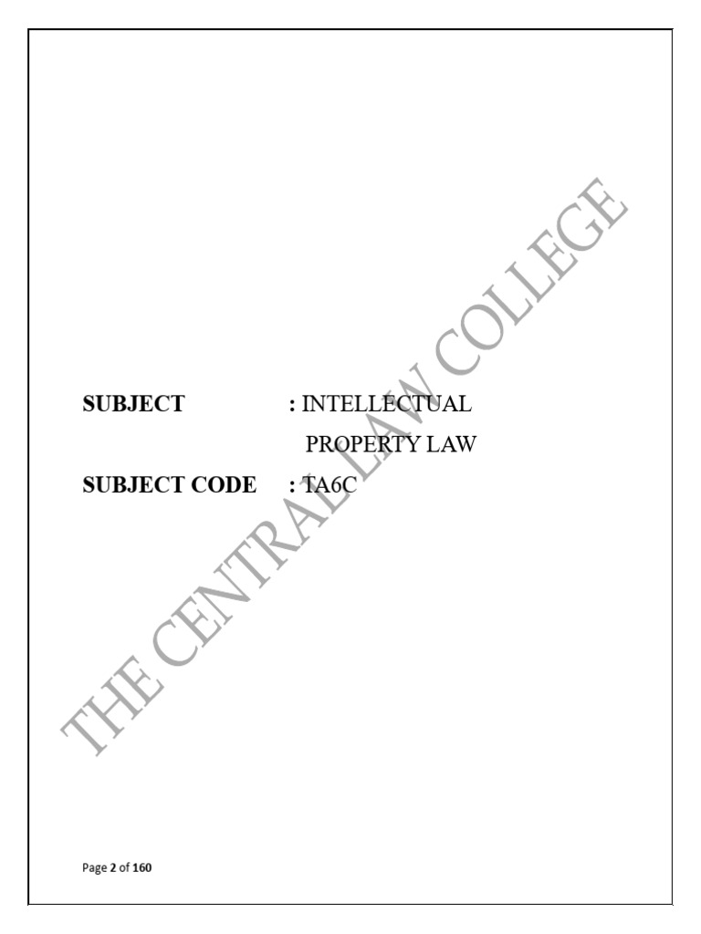 IP ACT | PDF | Intellectual Property | Patent
