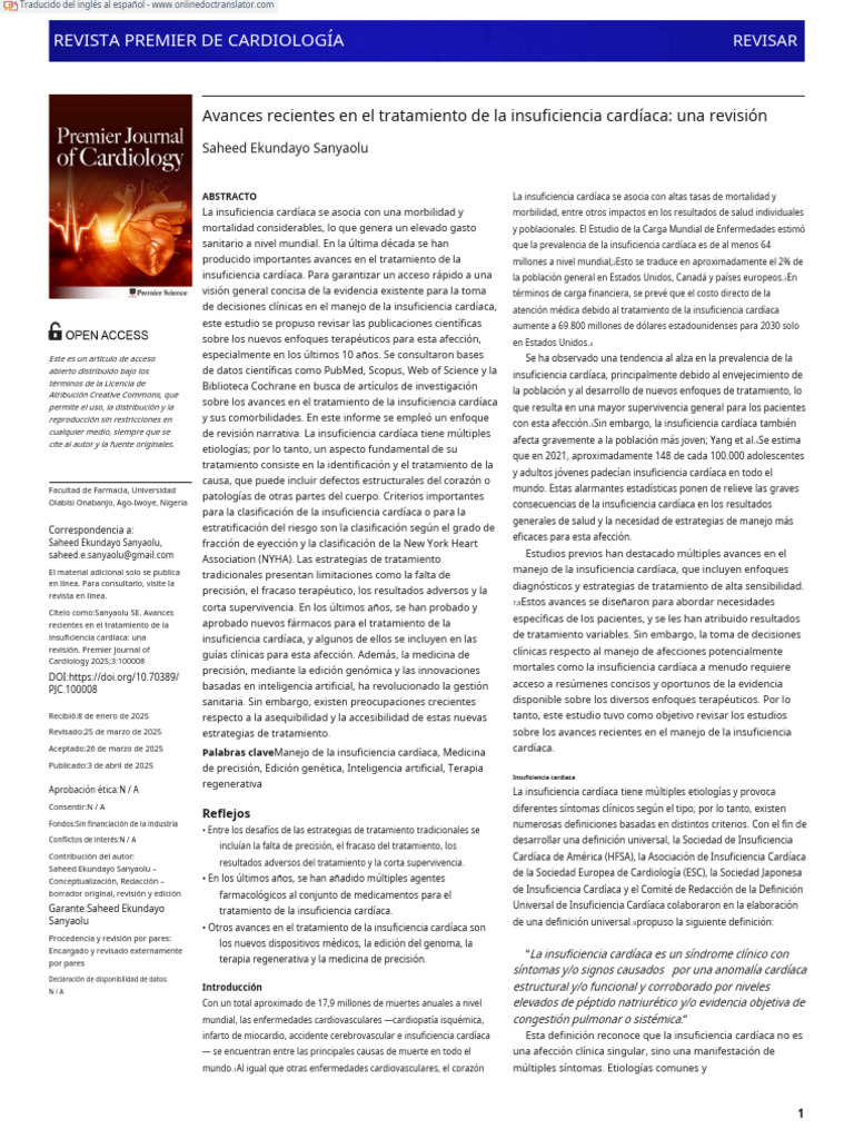 Recent Advancements in the Management of Heart Failure.en.es | PDF ...