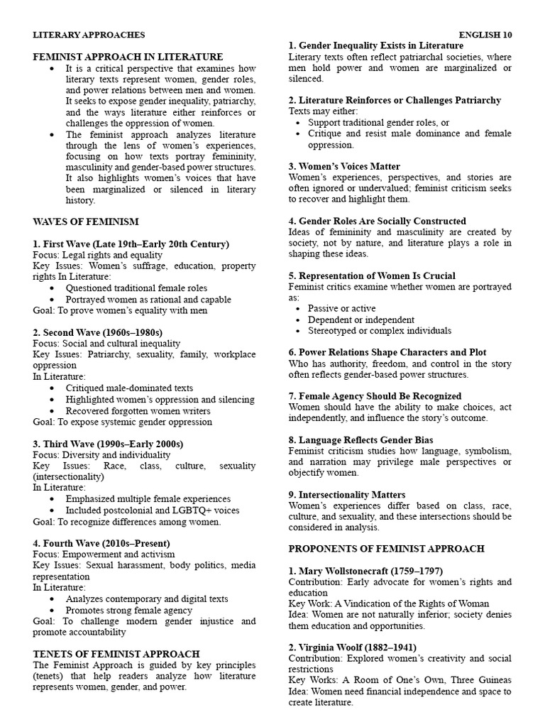 Feminist Approach | PDF | Gender Studies | Feminism