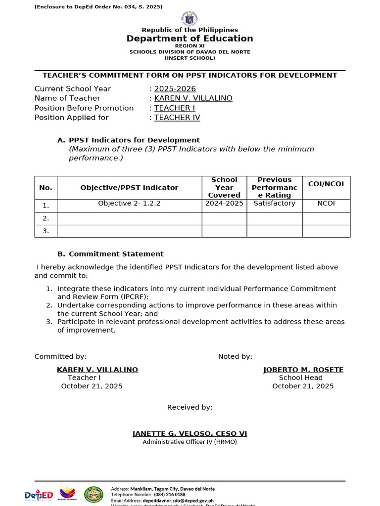 Teachers Commitment | PDF