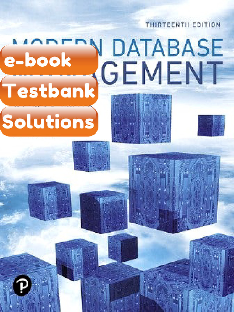 Ebook & Testbank Modern Database Management 13th Edition Jeff Hoffer ...