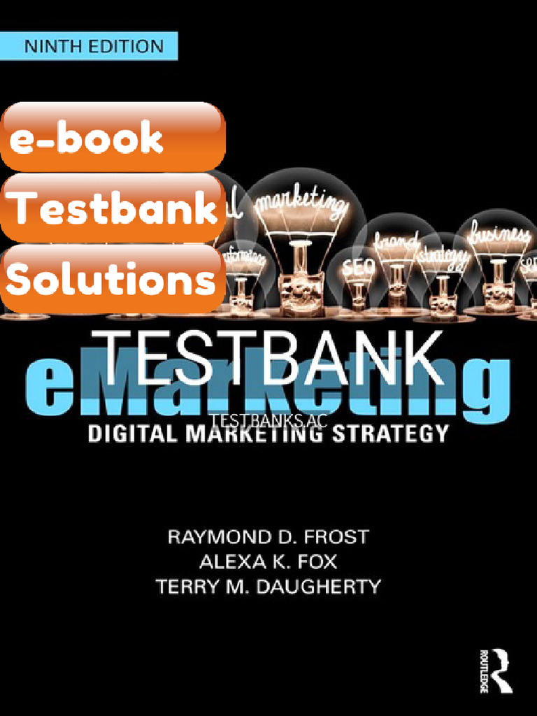 EMarketing 9th US Edition by Frost eBook & Testbank | PDF ...