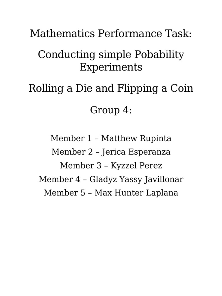Mathematics Performance Task | PDF
