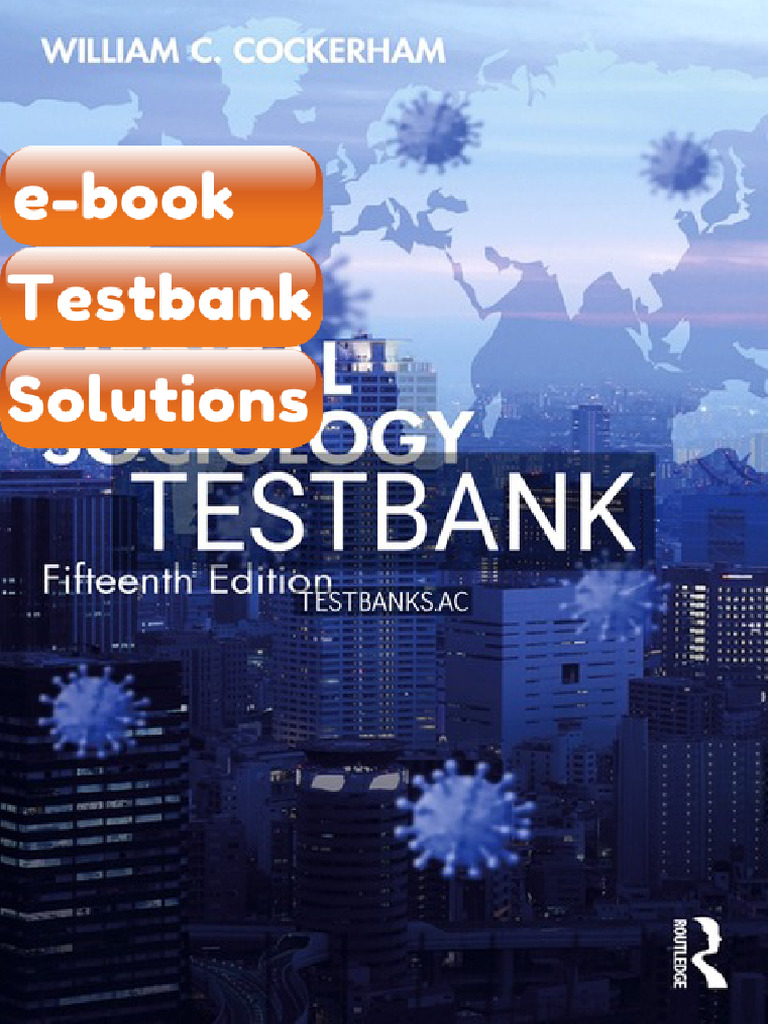 Medical Sociology 15th US Edition by Cockerham Ebook & Testbank | PDF | Subscription Business ...