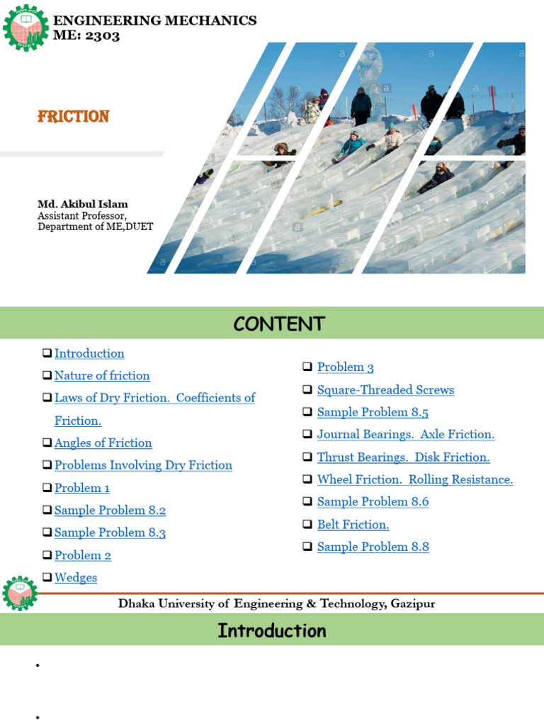 Chapter 8 | PDF | Friction | Force