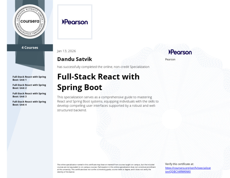 Full Stack React With Spring Boot | PDF