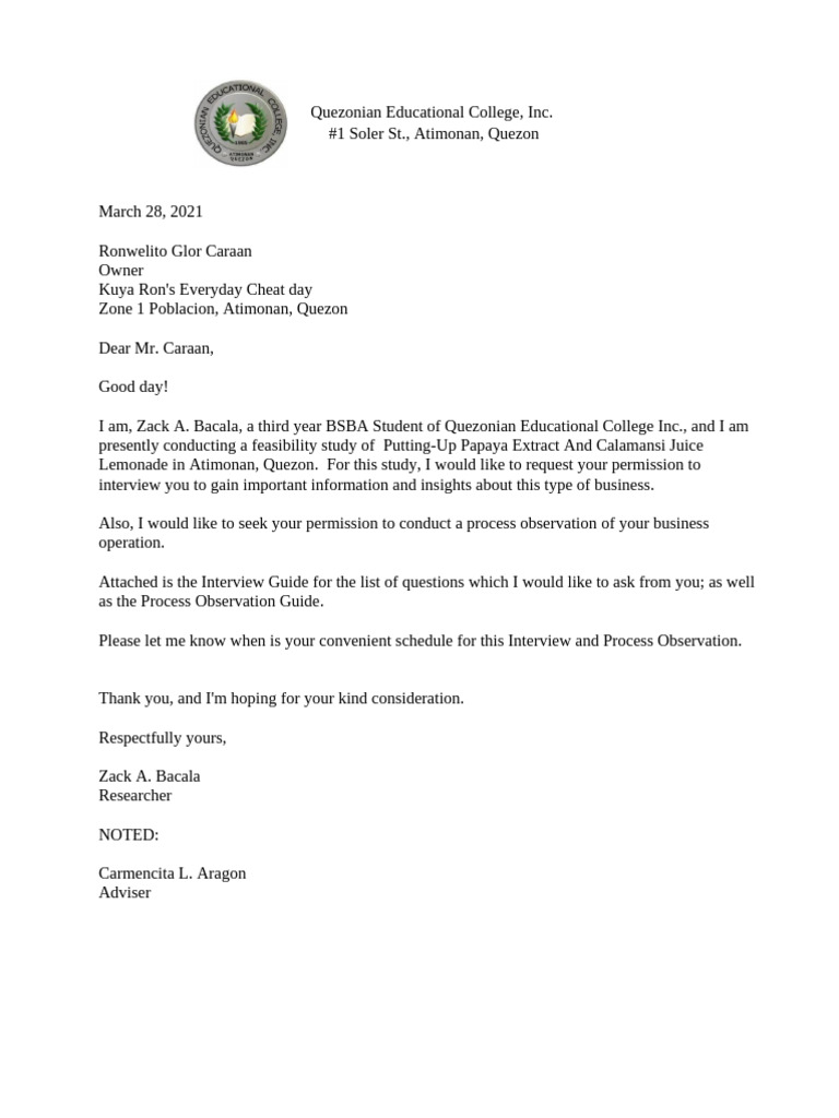 Letter Zack | PDF
