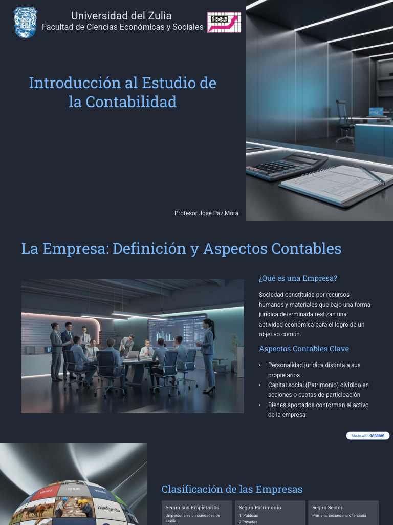Introduccion Al Estudio de La Contabilidad Prof. Jose Paz Mora | PDF ...