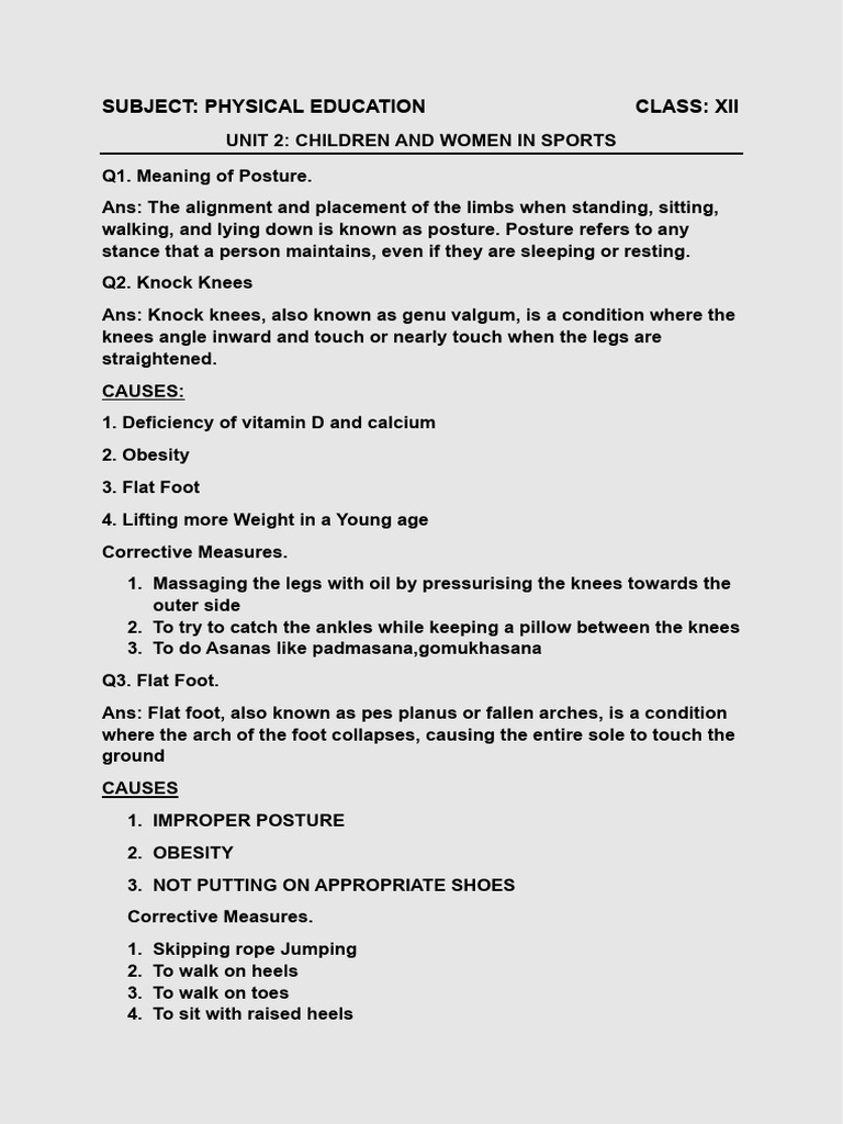 Scribd Unit 2 Children and Women in Sports | PDF | Foot ...