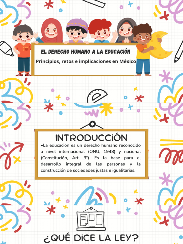 El Derecho A La Educación | PDF | Inclusión (Educación) | Derechos humanos