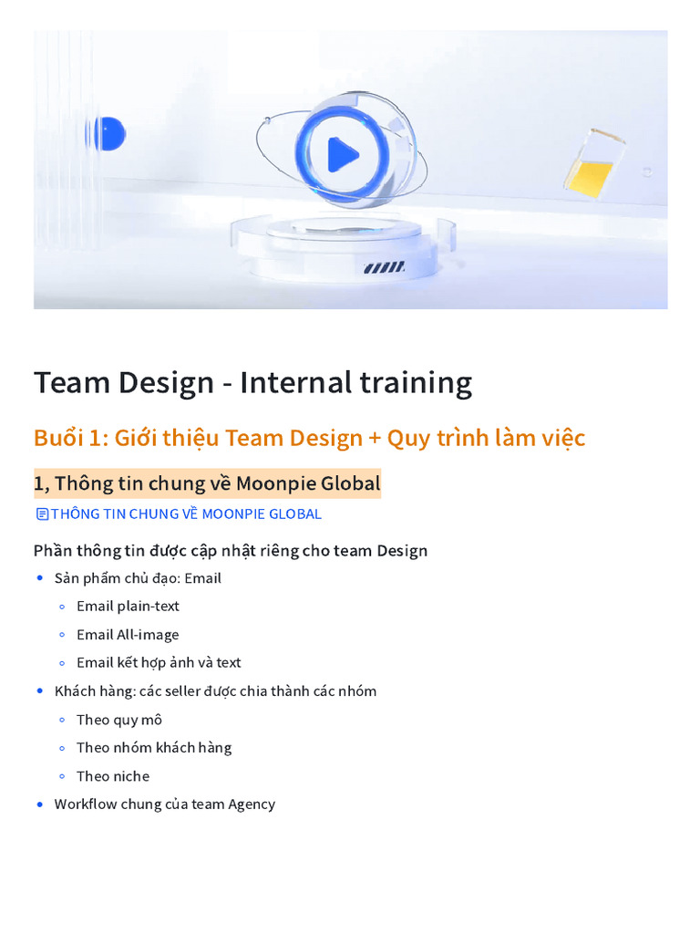 Team Design - Internal Training | PDF