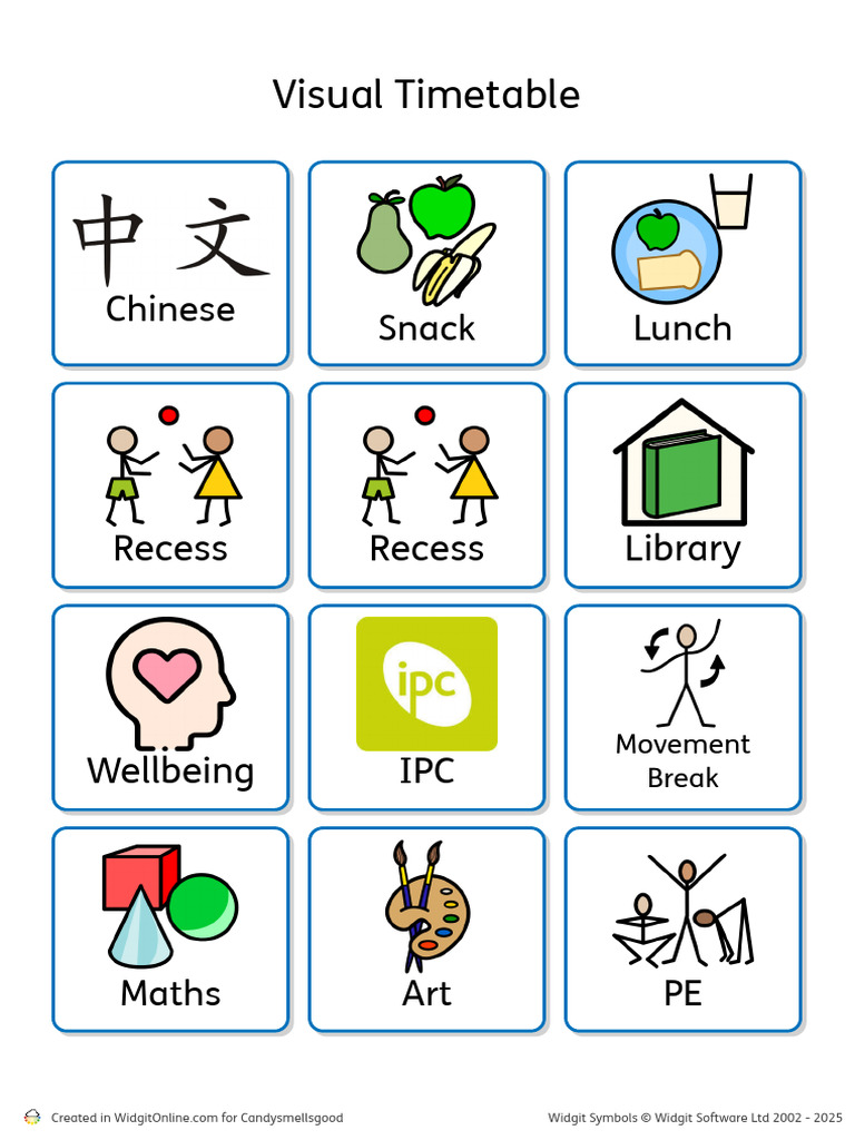 Visual Timetable | PDF
