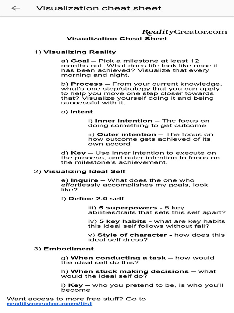 Visualization Cheat Sheet | PDF