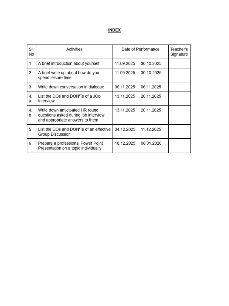 Cse Lab. Index - Dme 2025-26 | PDF
