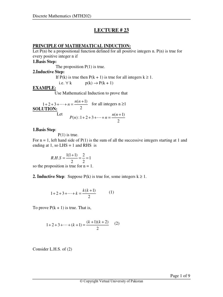 MTH 202 Lecture 23 | PDF | Equations | Multiplication