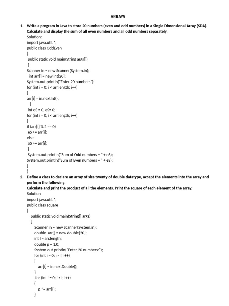 Arrays- Grade 10 (1) | PDF | Computer Science | Computer Engineering