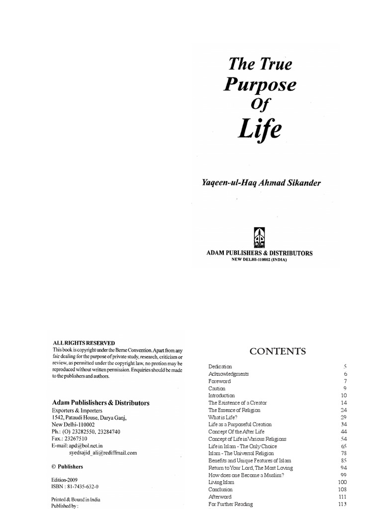 Discovering Life's True Purpose | PDF | Meaning Of Life | Monotheism