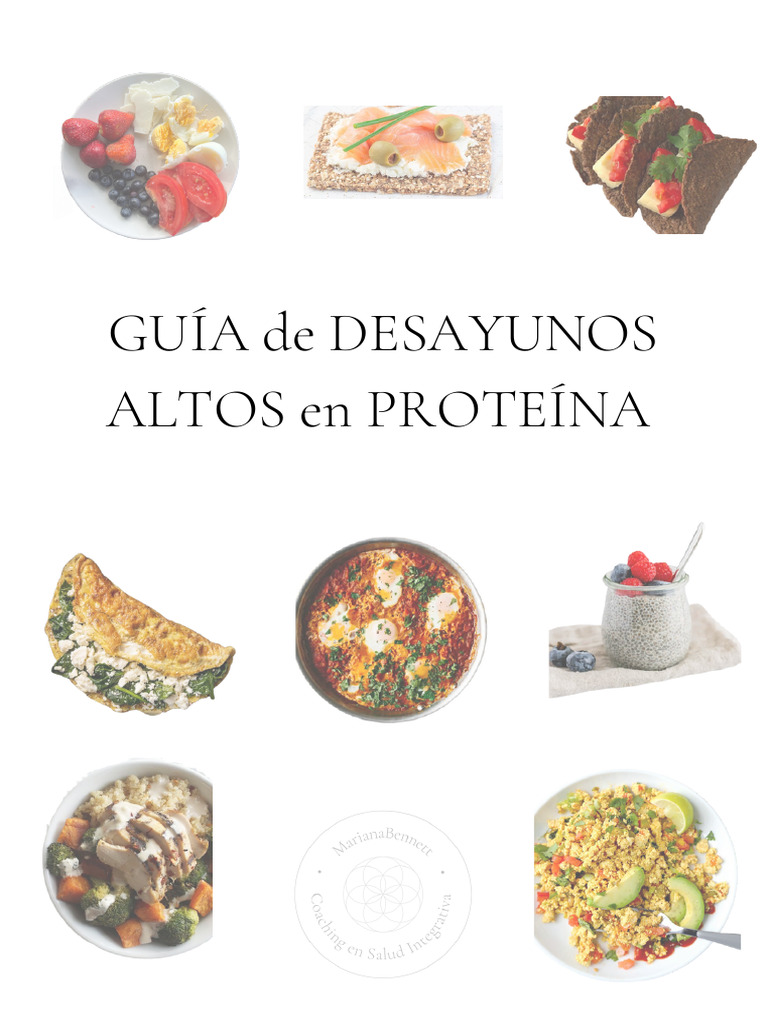 Guía de Desayunos Altos en Proteína - Nutricion - Marianabennett | PDF ...