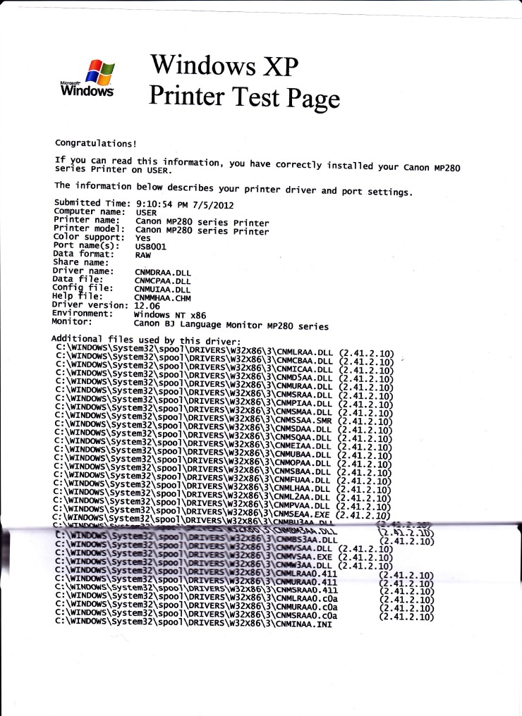 Canon MP280 Printer Driver Guide | PDF