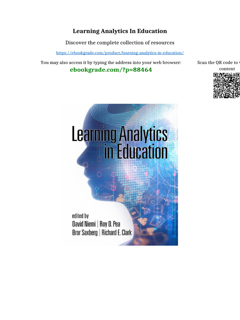 Learning Analytics in Education Latest PDF 2025 | PDF