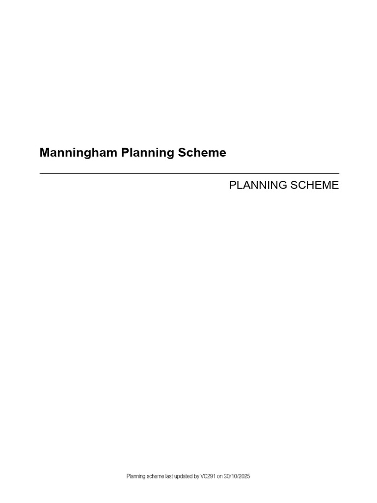 Manningham PS All Ordinance | PDF | Infrastructure | Conservation Biology