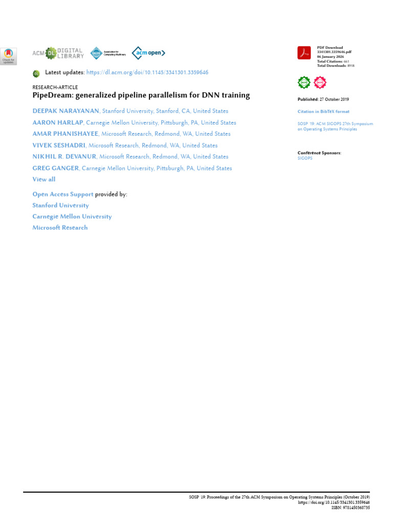 pipedream | PDF | Deep Learning | Parallel Computing