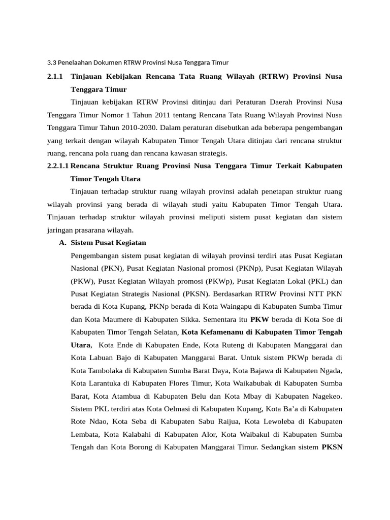 RPJPD Telaah RTW | PDF