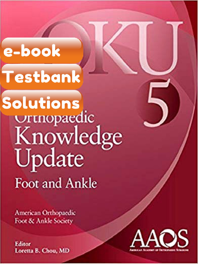 eBook & Testbank Orthopaedic Knowledge Update Foot and Ankle 5 by ...