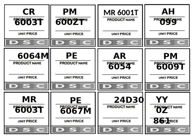Tiles Labels New | PDF