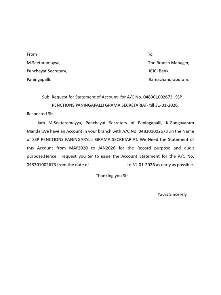 Statement Letter | PDF