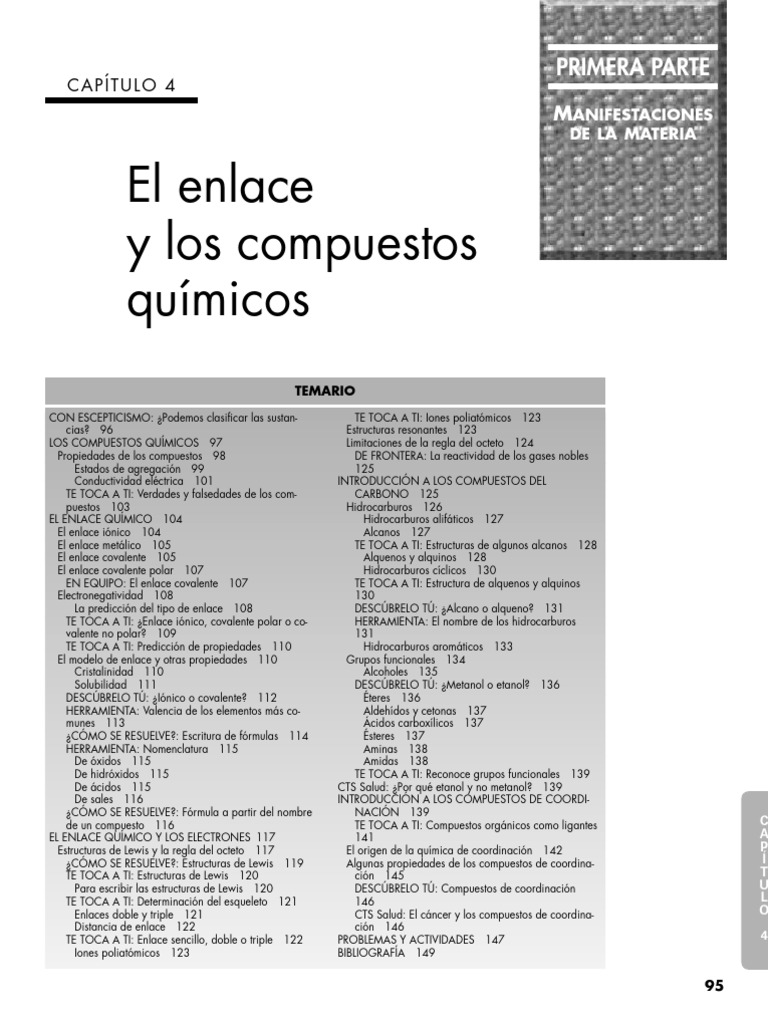 Química-universitaria_Cap4 | PDF | Compuestos químicos | Enlace químico