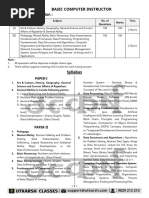 Rajasthan Basic Computer Instructor Syllabus | PDF | Databases ...