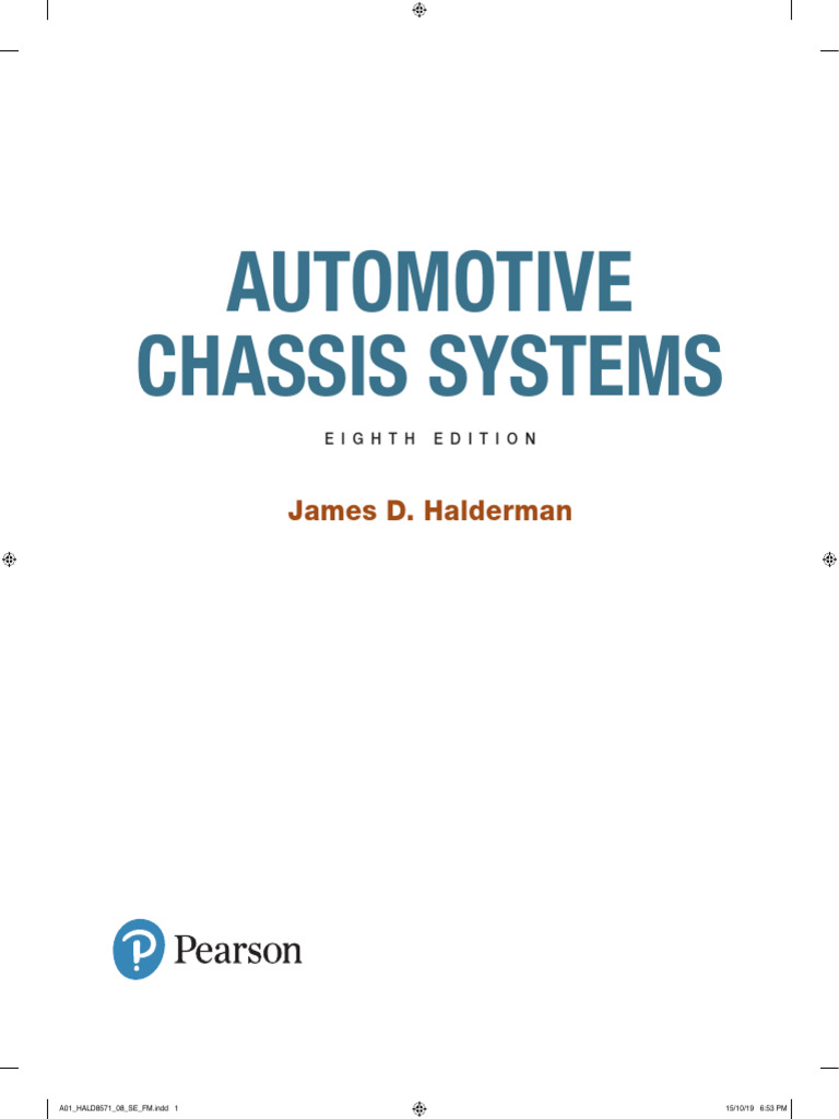 Automotive Chassis Systems: James D. Halderman | PDF | Brake | Anti Lock Braking System