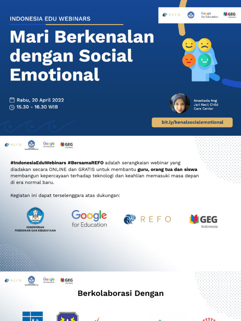 Mari Berkenalan Dengan Social Emotional Learning | PDF