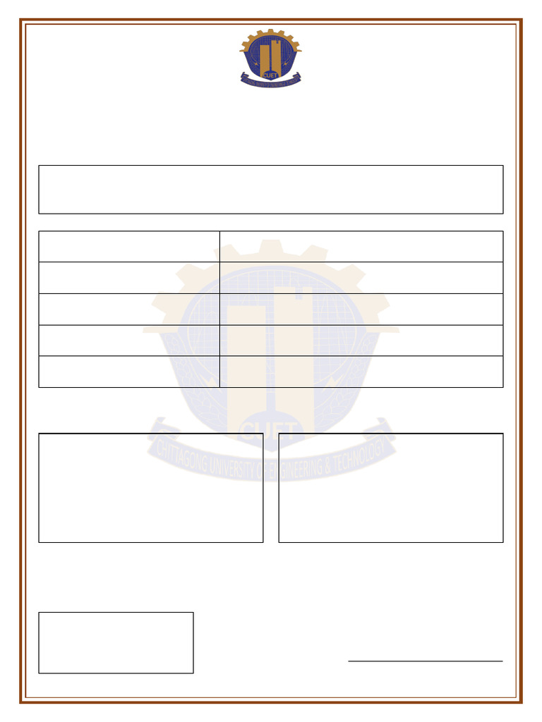 CUET EEE Report Print | PDF
