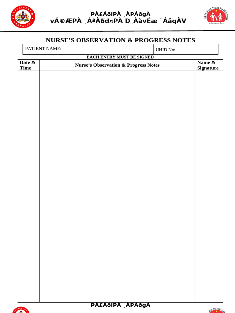 18.nurses Progress Notes | PDF