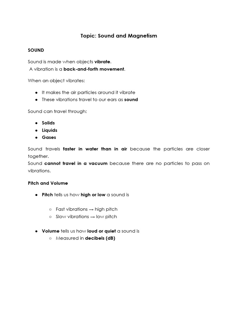 p5 Summary Ut 1 Sem 2 Science | PDF