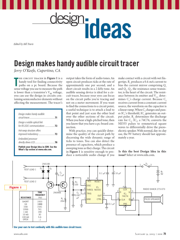 EDN Design Ideas 2003 | PDF | Electrical Network | Power Supply