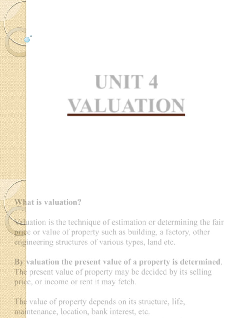 Valuation | PDF