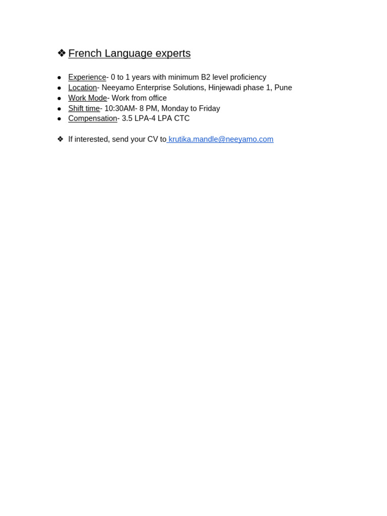 French Language Experts | PDF