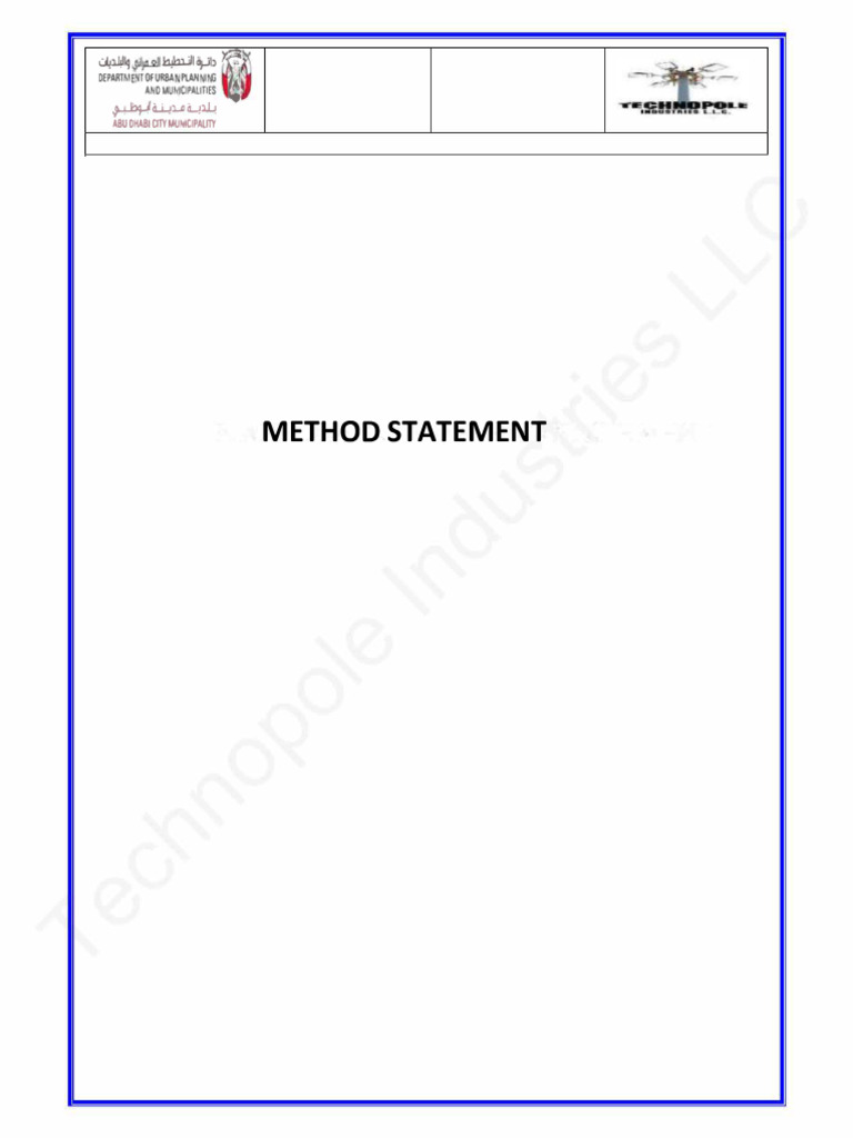 Method Statement | PDF