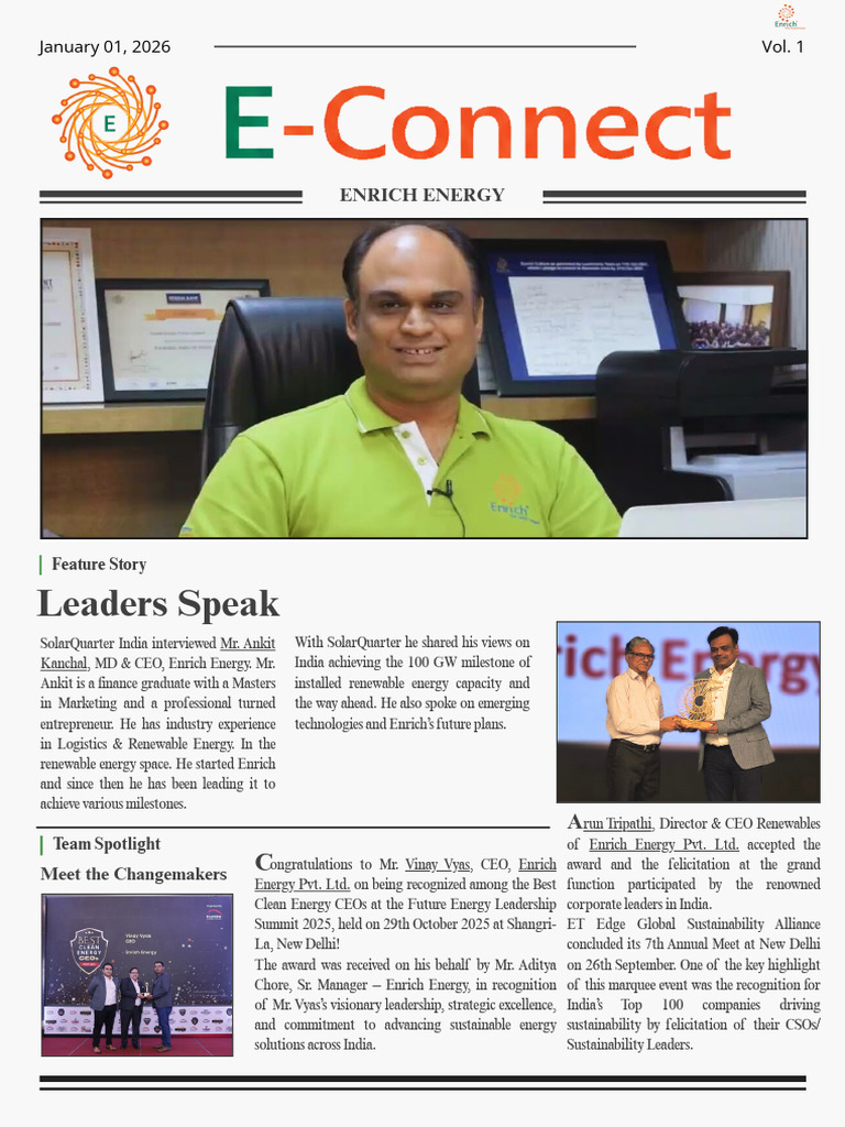 Newsletter E connect design 2 | PDF | Photovoltaics | Renewable Energy