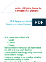 Cryopreservation Technique of Equine Semen