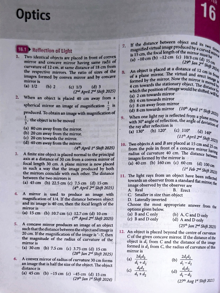 Ray Optics | PDF
