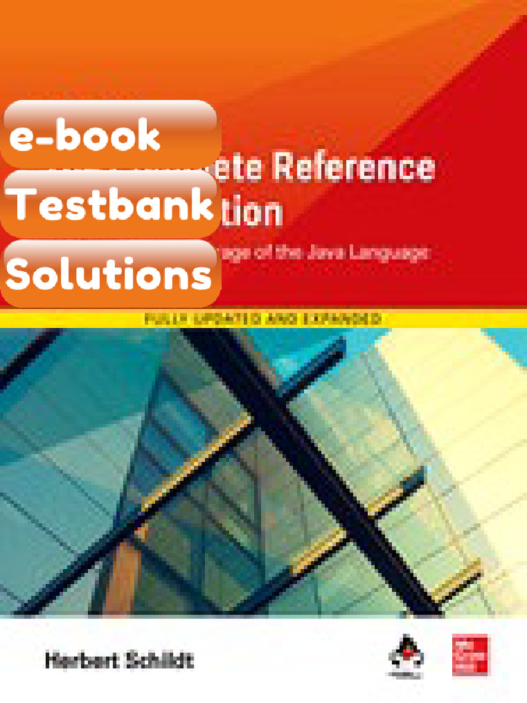 Java The Complete Reference Twelfth Edition Schildt Testbank & Ebook ...