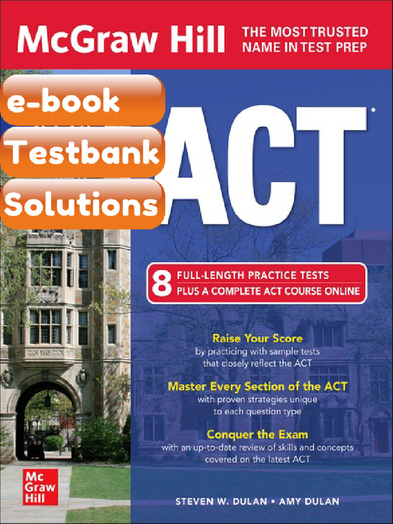 McGraw Hill ACT 2024 Steven W Dulan Testbank & eBook | PDF ...