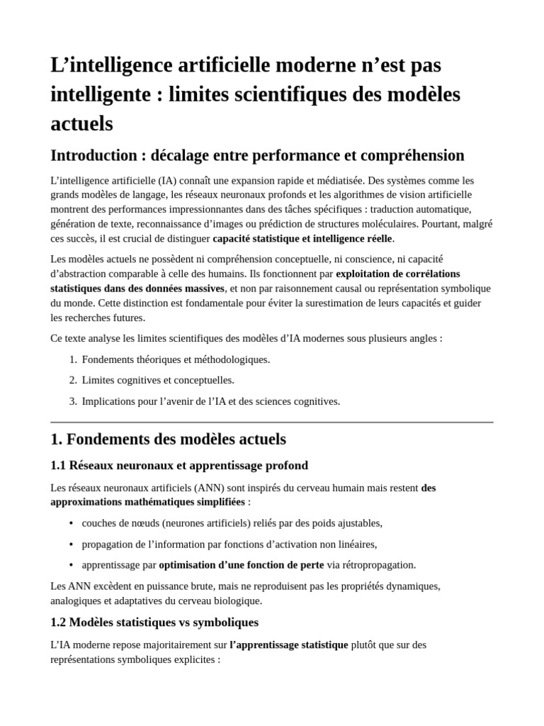 Science 5 | PDF | Intelligence artificielle | Intelligence (IA) et ...