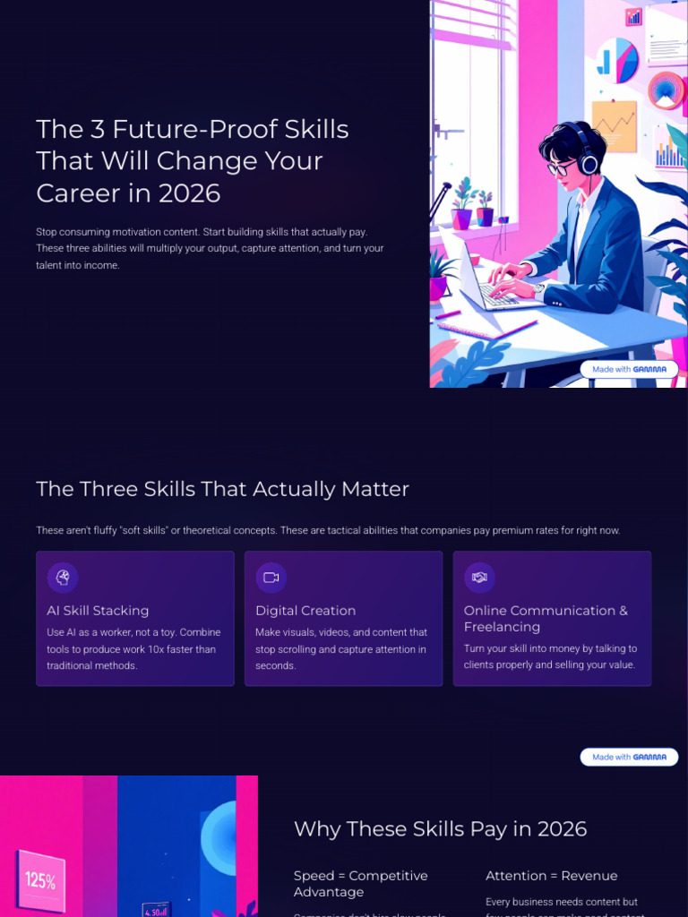 The 3 Future Proof Skills That Will Change Your Career in 2026 | PDF ...